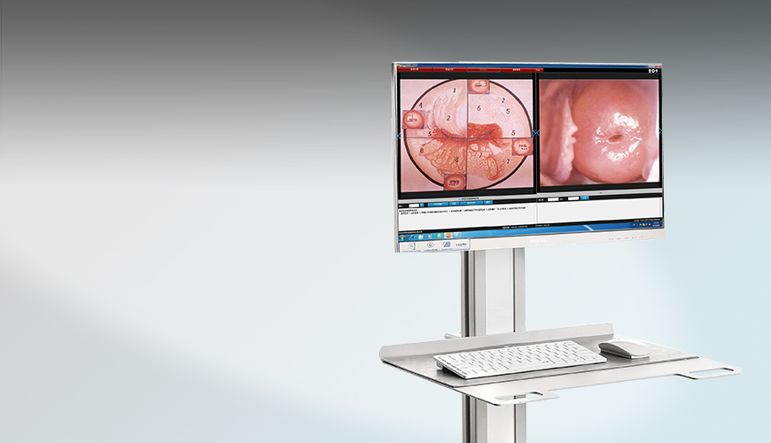 with pc, hd display and printer
