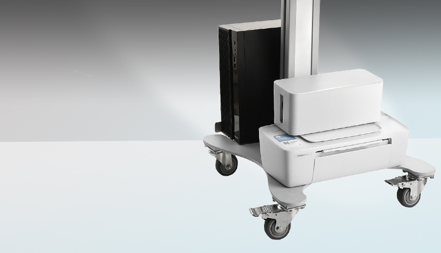 all-metal mobile trolley